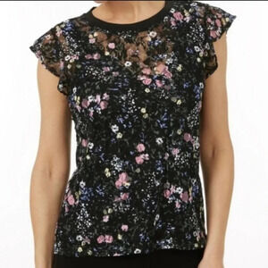 Laundry by Shelli Segal lace floral top